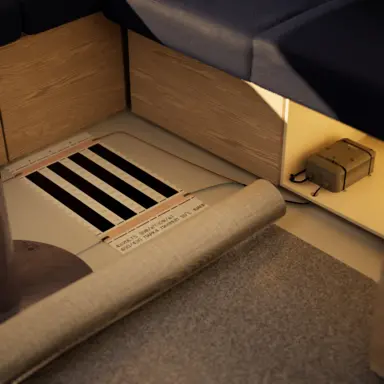 Installation av golvvärmefolie i husvagn