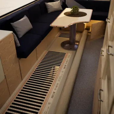 Golvvärmefolie i husvagn