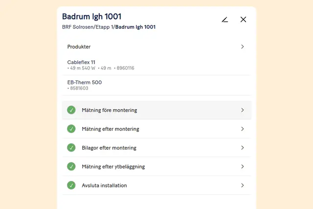 Garantera på webben skicka garantibevis