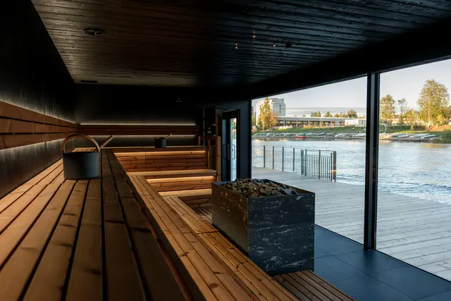 Olasauno inside view sauna