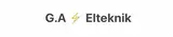 Logotyp för G.A Elteknik
